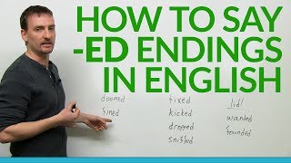 How to say ed endings in English [upl. by Perrin]