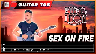 【KINGS OF LEON】 Sex On Fire  cover Dotti Brothers  LESSON  GUITAR TAB [upl. by Albertson]