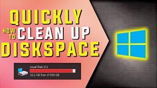 How to QUICKLY clean disk space in Windows 10 [upl. by Jamima]