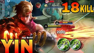 Yin build 2024  Yin Set Item and Set Emblem Mobile legends  Mlbb [upl. by Merl428]