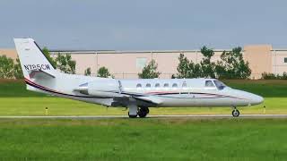 2000 Cessna 550 Citation Bravo Pilot Waves At AWA Before Takeoff From JCIKIXD  N785CW [upl. by Esadnac]