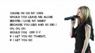 Avril Lavigne  Let Go Lyrics Bside [upl. by Frodi]