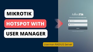 mikrotik hotspot with radius  mikrotik user manager configuration [upl. by Oates]