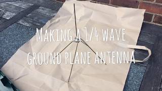 Making a 14 wave Groundplane Antenna PMR446  UHF [upl. by Liagiba]