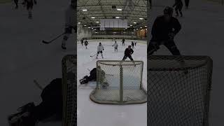 BIG SAVES  Mic’d Up GoPro Hockey hockey goalie breakaway gopro [upl. by Oeak]