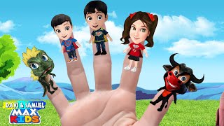 FAMÍLIA DOS DEDOS🖐️ DAVI E SAMUEL MAX KIDS  FINGER FAMILY🖐️ [upl. by Doomham]