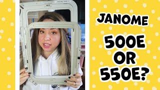 Janome 500E vs 550E [upl. by Yve]