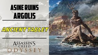 Asine Ruins Argolis  Ancient Tablet Location  AC ODYSSEY [upl. by Rolecnahc]