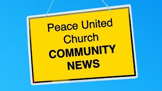 Peace United Church December 4 2022 Announcements [upl. by Darci]