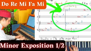 How to improvise a fugue Minor Exposition Re Mi Fa fugue improvisation counterpoint [upl. by Milstone]