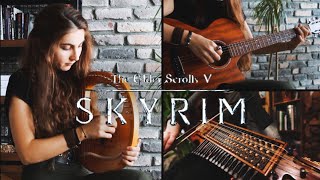 Skyrim Ancient Stones  Ellyn Storm amp Regina Kunkel cover lyre nyckelharpa guitar [upl. by Ydrah131]