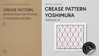 FALTPLAN 1 YOSHIMURA PATTERN I Erstellen sie ihre erste Faltstruktur [upl. by Elodia]