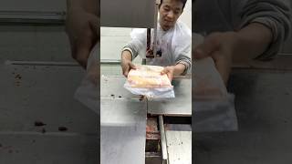 THA FRZ Chicken BBreast Skills Cutting Machinechicken shorts [upl. by Lansing]