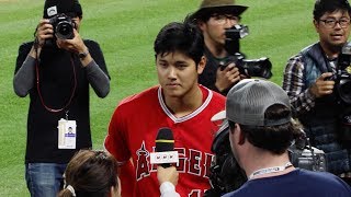 Getting close to Shohei Ohtani at Kauffman Stadium [upl. by Anidam]