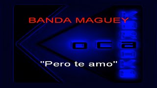 Karaoke Banda Maguey Pero te amo [upl. by Mckeon330]