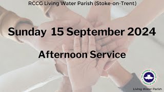 LWP Stoke Afternoon Family Worship 15 September 2024 [upl. by Hanad]