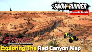 Exploring The Red Canyon Map In Snowrunner Phase 7 Update [upl. by Kenti]