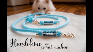 Hundeleine selbst herstellen  Dog Leash  Leinen  Tutorial  DIY  Japanspitz Yuki [upl. by Julio]