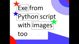 Python to exe with IMAGES [upl. by Nnyltiac417]