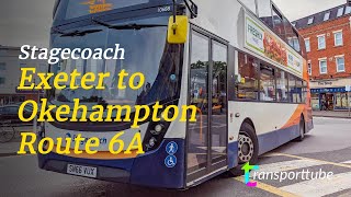 Exeter to Okehampton • Stagecoach 6A • Realtime [upl. by Llennaj592]