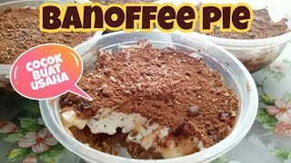 BANOFFEE PIE  BANANA TOFFEE DESSSERT  CARA MEMBUAT BANOFFEE  RESEP MBUK AL [upl. by Collette]