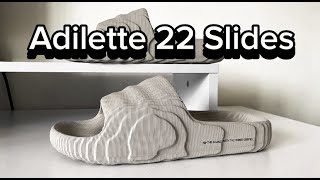 Adidas ADILETTE 22 Slides Review YEEZY alternative [upl. by Munro]