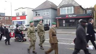 Bletchley amp Fenny Remembrance day march [upl. by Yenreit]