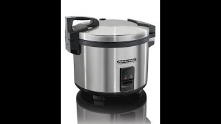 Proctor Silex Commercial 37560R Rice CookerWarmer 60 Cups Cooked Rice NonStick Pot Hinged Lid [upl. by Eicnahc]