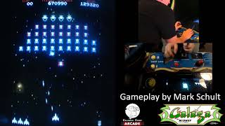 Arcade Galaga  852200 pts by Mark Schult [upl. by Eenaffit]