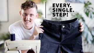 How to Sew Mens Pants [upl. by Catlee]