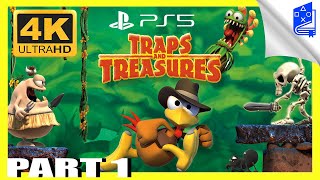 Crazy Chicken Jump and run Traps and Treasures PS5 60FPS No Commentary [upl. by Larret]