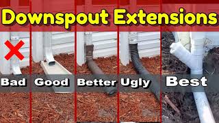 Downspout Drain Extensions  How to Avoid Foundation Failure [upl. by Swec]