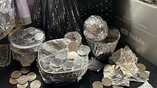 ODDLY ASMR CREATIVE ALUMINUM FOIL DIY MONEY JARPIGGY BANK COINSREYNOLDS odd diy foil short [upl. by Todhunter440]