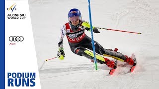 Mikaela Shiffrin  Ladies Slalom  Zagreb  1st place  FIS Alpine [upl. by Ginder918]