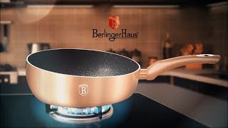 Berlinger Haus Metallic Line Rosegold Edition Flip Frypan Presentation BH1522N [upl. by Nylarak]