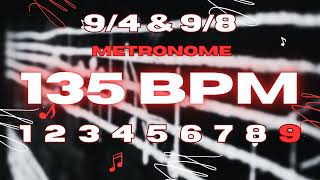 135 BPM  94 amp 98 Metronome [upl. by Karney359]