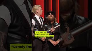 “lonely road” wins crossover song of 2024 at people’s choice country awards countrymusic mgk [upl. by Ynnam]