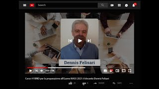 Corso HYBRID per la preparazione allEsame IVASS 2023 il docente Dennis Felisari [upl. by Henrieta]