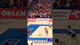 2 saves and a megarally‼️Japan v Italy VNL volleyball волейбол バレーボール voleibol nishida ishikawa ran [upl. by Andreas]