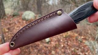 Brisa Necker 70 Black Micarta Quick look by wwwbushcraftcanadacom [upl. by Millan215]