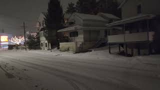 Winter Storm Ember January 6 2024 Around 710pm In Olyphant PA [upl. by Harrak]