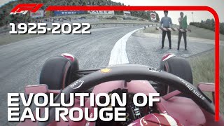 Evolution Of Eau Rouge Raidillon F1 1925  2022 [upl. by Ardiedak]