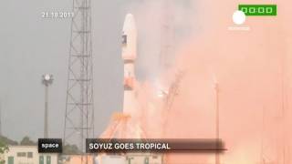 ESA Euronews Soyouz se tropicalise [upl. by Anniahs]