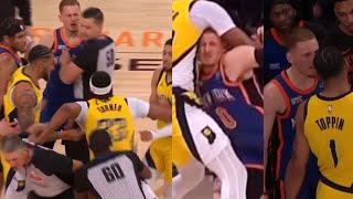 DONTE DIVINCENZO TRIGGERS SHOCKING FIGHT AS ENTIRE PACERS FIGHT BREAKS LOOSE UNREAL MOMENT AFTER [upl. by Lotsirb]