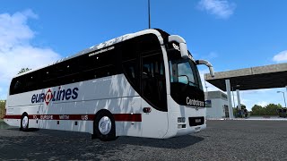 ETS 2 150 Man Lions Coach Eurolines EAA Map 10 [upl. by Muir]