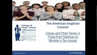 Clergy amp Their Taxes Dos and Donts Preparing Your Personal Return [upl. by Knowle]