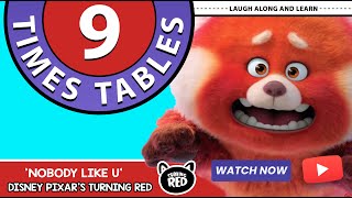 9 Times Table Song  Laugh Along and Learn  Nobody Like U from Turning Red [upl. by Whitelaw]