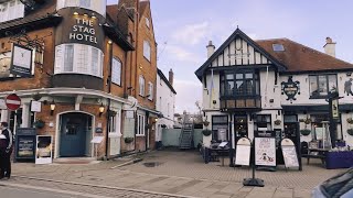 Lyndhurst and the entrance to the new forest full walk around walking tour [upl. by Rolat129]