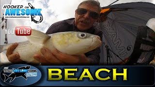 BEACH FISHING tips for BEGINNERS with Graeme Pullen  TAFishing [upl. by Hsotnas]