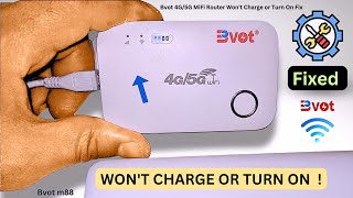 Bvot 4G5G MiFi Router Wont Charge or Turn On Fix [upl. by Keiryt]